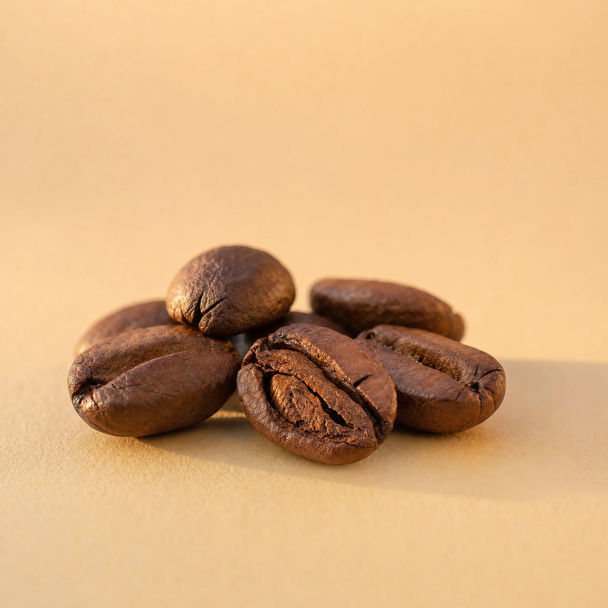 Cafeína — granos de café